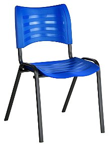 Cadeira Empilhável Iso Linha Polipropileno Iso Azul