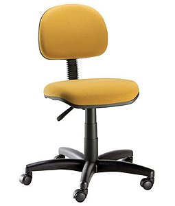 Cadeira Secretária com Base Giratória  Linha Confort Plus Amarelo