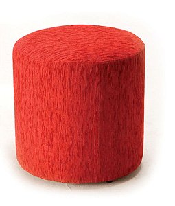 Puff para Recepção de Escritório Linha Recepção Puff Cor Vermelho