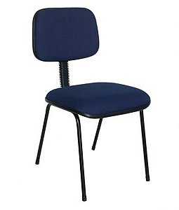 Cadeira Secretária Fixa Palito Linha Square Azul