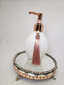 Conjunto saboneteira e bandeja