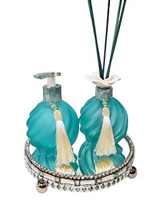 Kit banheiro Cor Tiiffany