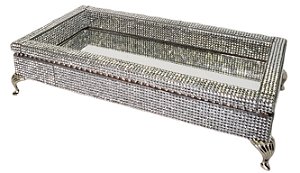 Bandeja Espelhada e Com Strass