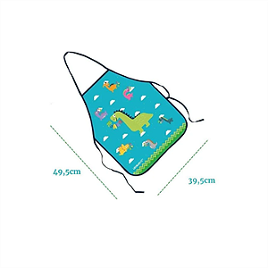 AVENTAL PLASTICO INFANTIL LEONORA