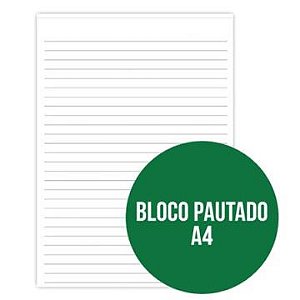 BLOCO PAUTADO 1412 A4 C/50FLS GRIFFE