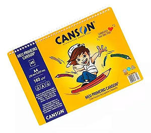 CADERNO DESENHO ESCOLAR MEU PRIMEIRO CANSON 140GR COM 40FLS A4