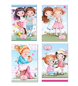 CADERNO BROCHURÃO UNIVERSITARIO CAPA DURA COSTURADO 96FLS SEASON GIRLS