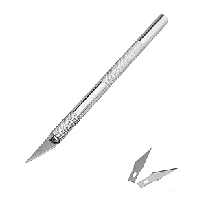 ESTILETE DE PRECISÃO TIPO BISTURI C/2 LAMINAS EXTRAS LEONORA