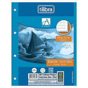 REFIL P/ FICHARIO PAUTADO UNIVERSITARIO C/96FLS TILIBRA