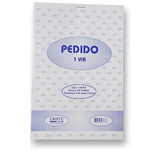 BLOCO PEDIDO 1/18 MEDIO C/50FLS GRIFFE