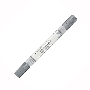 MARCADOR CRIATIVO PONTA DUPLA PRATA MULTIMARK FABER CASTELL
