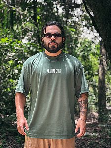 Camiseta ALADIM CLUB Letter Verde Suedine