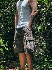 Shorts Camo Aladim Club Reforçado com Bolso