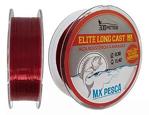 Linha Mx Pesca Elite Long Cast 300M Vermelha