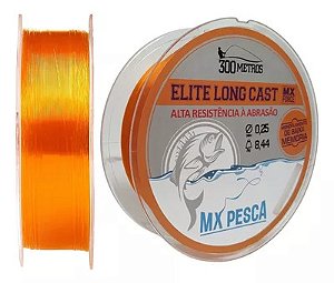 Linha Mx Pesca Elite Long Cast 300M Laranja