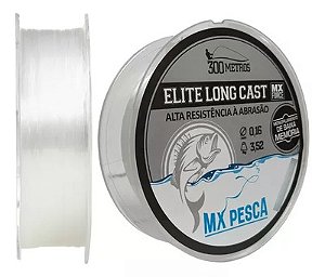 Linha Mx Pesca Elite Long Cast 300M Transparente