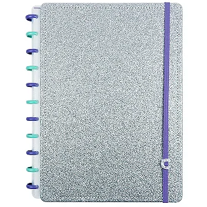 CADERNO LETS GLITTER SILVER 2.0 A5 - CADERNO INTELIGENTE