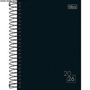 AGENDA ESPIRAL SPICE PRETA M6