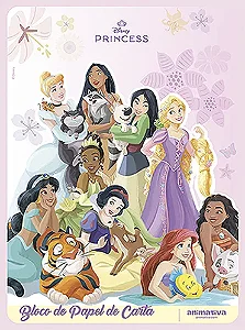 BLOCO DE PAPEL CARTA PRINCESAS 48 FOLHAS - ANIMATIVA