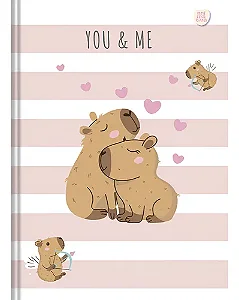 CADERNO BROCHURA COLEGIAL CAPYCUTIES 160 FOLHAS - ANIMATIVA