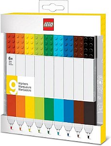 CANETA HIDROGRAFICA LEGO 10 CORES