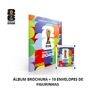 KIT 1 - ALBUM COPA DO MUNDO CAPA FLEXIVEL + 10 ENVELOPES