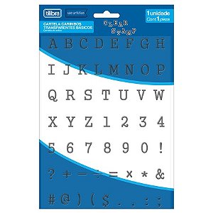 KIT CARIMBO LETRAS BÁSICAS TILIBRA