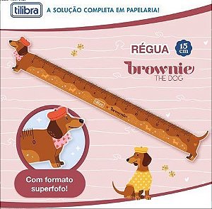 REGUA 15CM BROWNIE DOG - TILIBRA