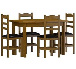 Conjunto Mesa de Jantar com 06 Cadeiras Giratorias Malta e Mesa Ilheus 1.80  x 1.00 Retangular - R$ 8.613,00 - Madeira Fina