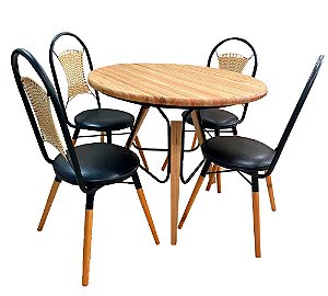Conjunto Mesa de Jantar com 06 Cadeiras Giratorias Malta e Mesa Ilheus 1.80  x 1.00 Retangular - R$ 8.613,00 - Madeira Fina