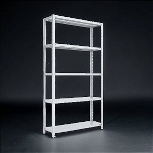 Estante de Aço 5 Prateleiras de Aço 1,70m Reforçado Branco