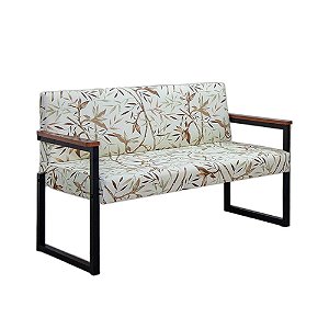 Poltrona 2 Lugares Aço Tecido WalterBlock Niteroi Floral