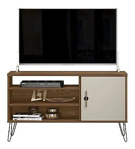 Rack Para TV Até 50 Polegadas Linea Freijó/Off White