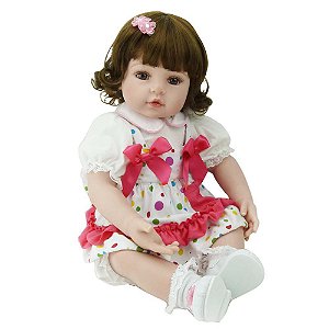 Laura Baby Boneca Bebê Reborn Valentina Shiny Toys - Fátima Criança