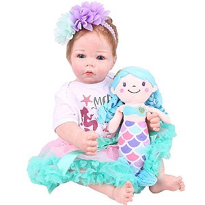 Boneca Bebê Reborn Laura Baby Milena 100% Vinil em Promoção na Americanas