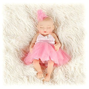 Boneca Bebê Reborn Laura Baby Mini 709-shiny Toys