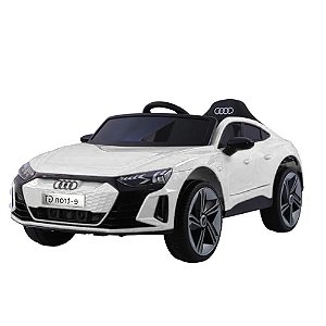 CARRO ELETRICO COM CONTROLE REMOTO AUDI BRANCO 12V4AH