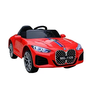 CARRO ELETRICO COM CONTROLE REMOTO ESPORTIVO VERMELHO 12V4.5A