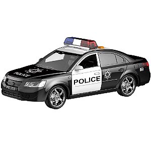 CARRO DE POLÍCIA INFANTIL – CITY SERVICE ESCALA 1:16 COM LUZ E SOM PUBLIC HEROES