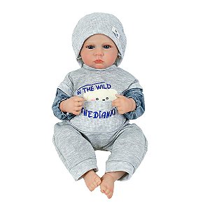 BONECA BEBE REBORN LAURA BABY OLIVER 46 cm 100% VINIL