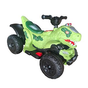 QUADRICICLO ELÉTRICO INFANTIL DINOSSAURO – VERDE 6V 4.5AH SHINY TOYS
