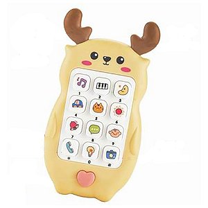 TELEFONE INTERATIVO COM SOM  GIRAFA DISPLAY COM 12 UNIDADES GUG SHINY TOYS