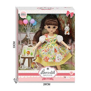 BONECA FASHION BABY PICNIC COM BALÃOZINHOS  SHINY TOYS