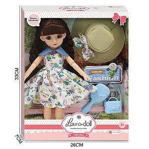 BONECA DOCE VERÃO MORENA  SHINY TOYS