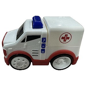 CARRINHOS DA SAUDE BRANCO COM LUZ E SOM PUBLIC HEROES BABY SHINY TOYS