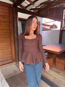 BLUSA RAFAELLE - MARROM