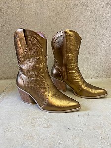 Bota Western Metalizada