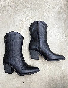 Bota Western - Preta
