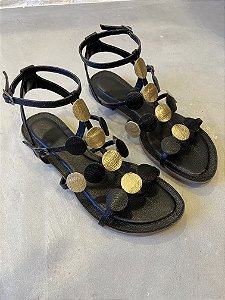 Flat Blyma - Preto e Dourado