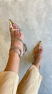 Sandália  Grecia - prata velho